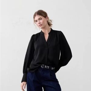 Banana Republic Factory Voluminous Sleeve Blouse XL